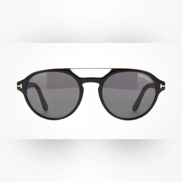 NEW Tom Ford STAN FT 0696 Black/Smoke/gold (01A) Sunglasses - Picture 8 of 9